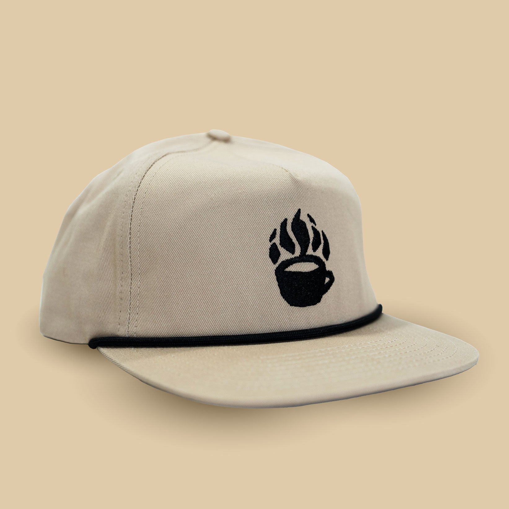 Khaki Cotton Snapback – Paw Coffee Mug